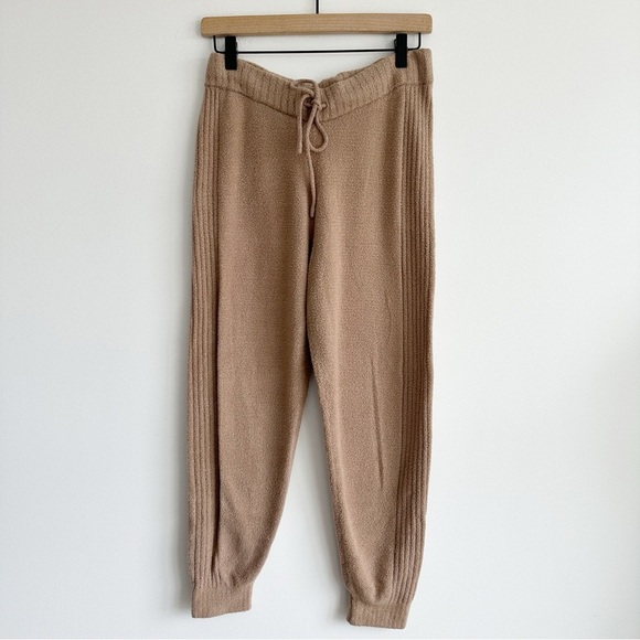 SPIRITUAL GANGSTER Serenity Jogger Camel Beige Women Size Medium Chenille - Picture 1 of 10
